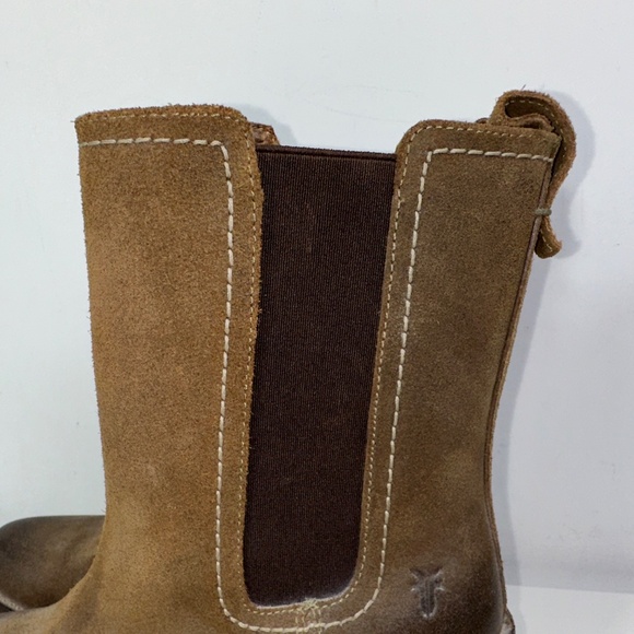 Fry Suede Chelsea Boots Aleksandra Zee Block Heel Women's Size 8 - Picture 9 of 16